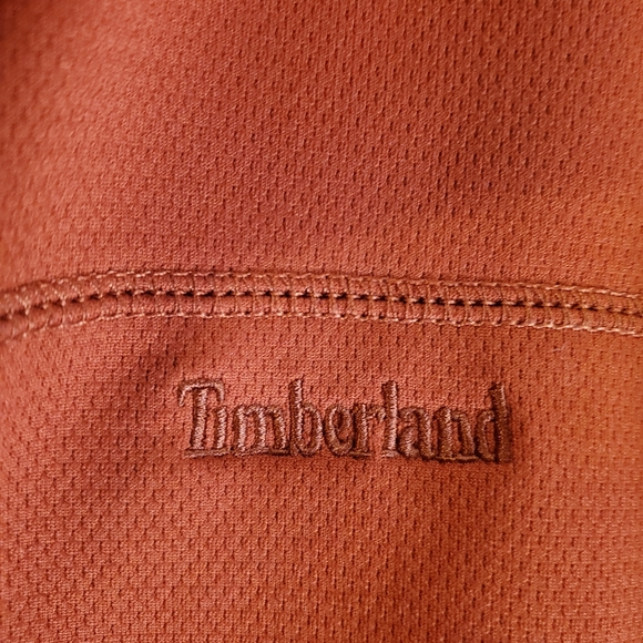 Timberland 1/4 zip knit pullover red orange polyester size XXL - Picture 4 of 10